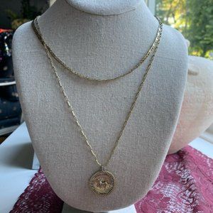 Stella & Dot Heritage Coin Pendant